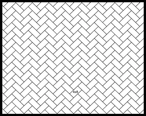 Herringbone 45°